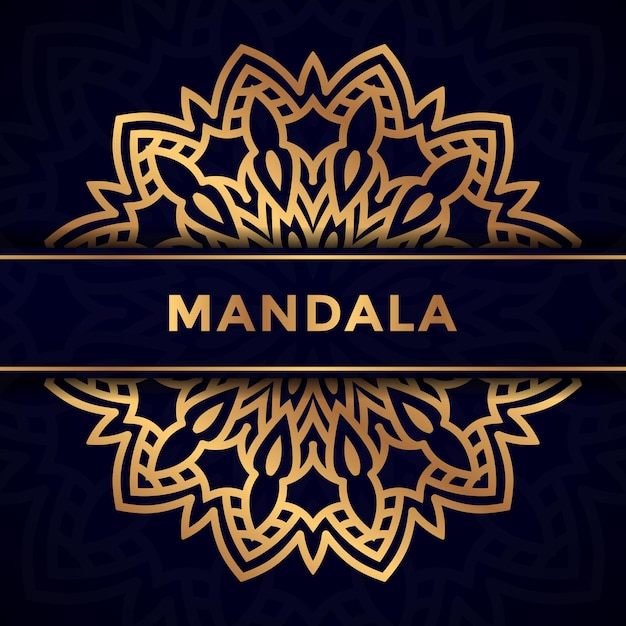 golden Arabic style luxury mandala Vector