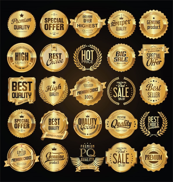 golden badges collection