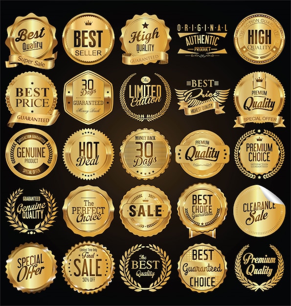 golden badges collection