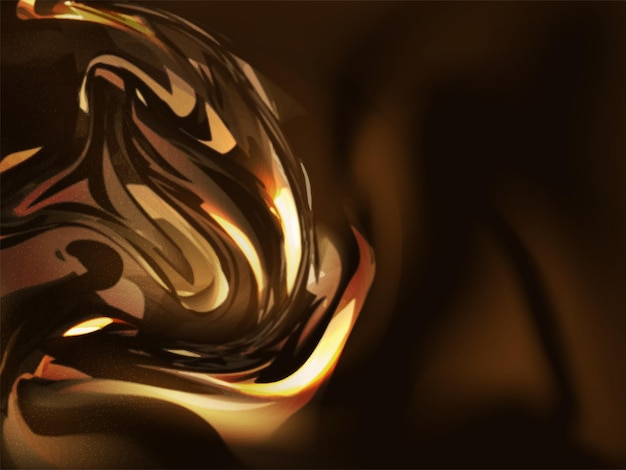 Golden Brown Meshup Abstract Background