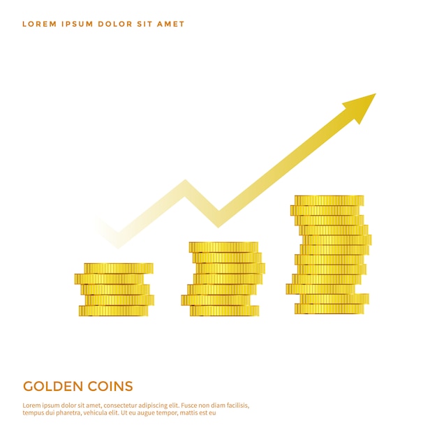 golden coin object