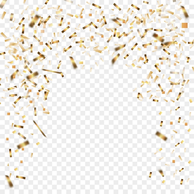 Golden confetti Festive background Christmas golden confetti. New Year. Birthday.