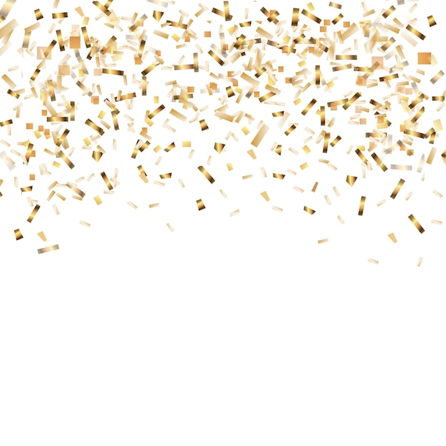 Golden confetti Festive background Christmas golden confetti. New Year. Birthday.