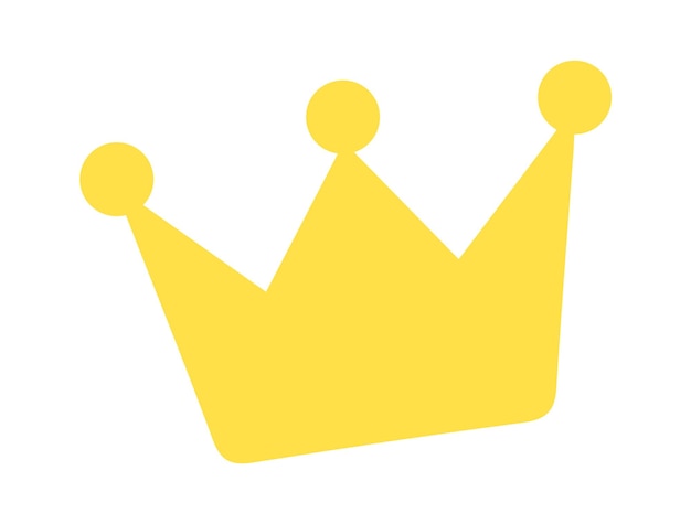 Golden crown icon Vector illustration