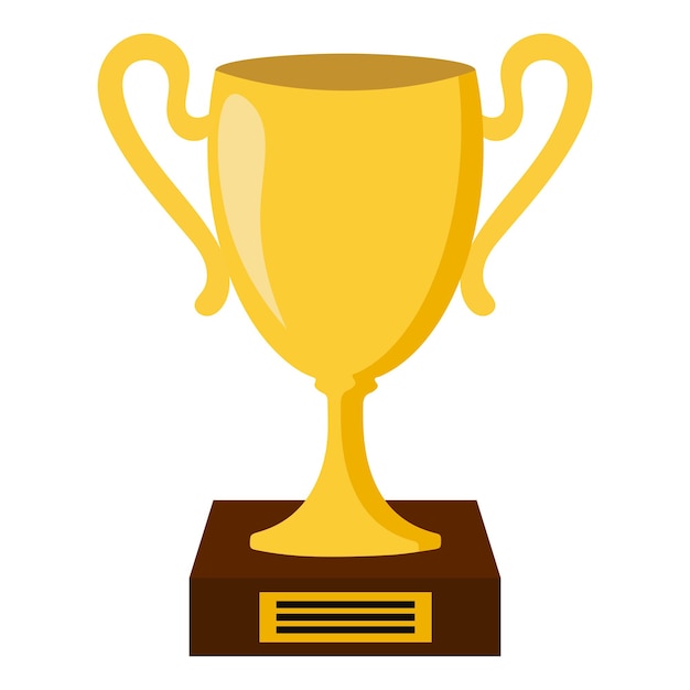 Golden cup for awards Vector illustration