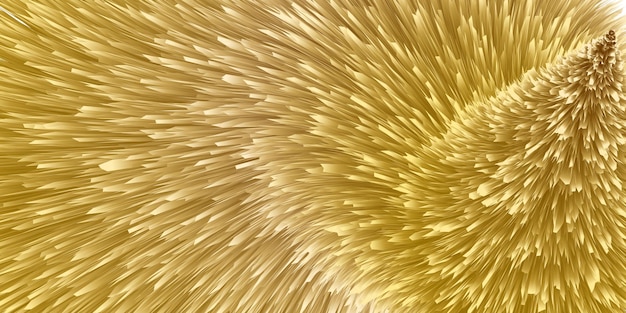 Golden Fur Background Fluffy and soft surface pattern