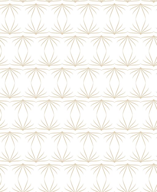 Golden geometric vector seamless patterns on a white background Modern illustrations for wallpapers flyers covers banners minimalistic ornaments