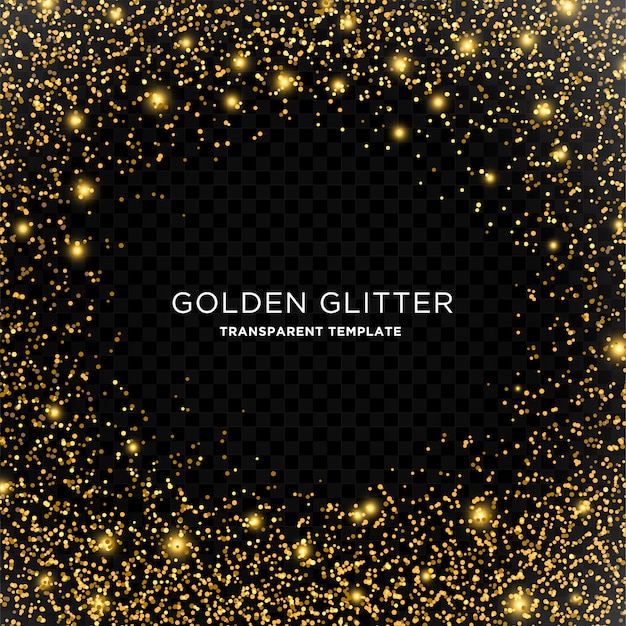 golden glitter starlight background template