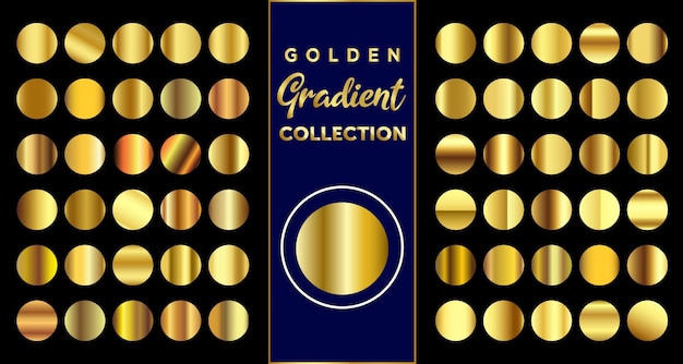 Golden Gradient Set Gold Colour