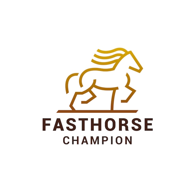 Golden horse logo