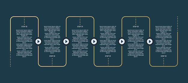 golden infographic template