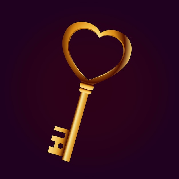 Golden key of lovers.