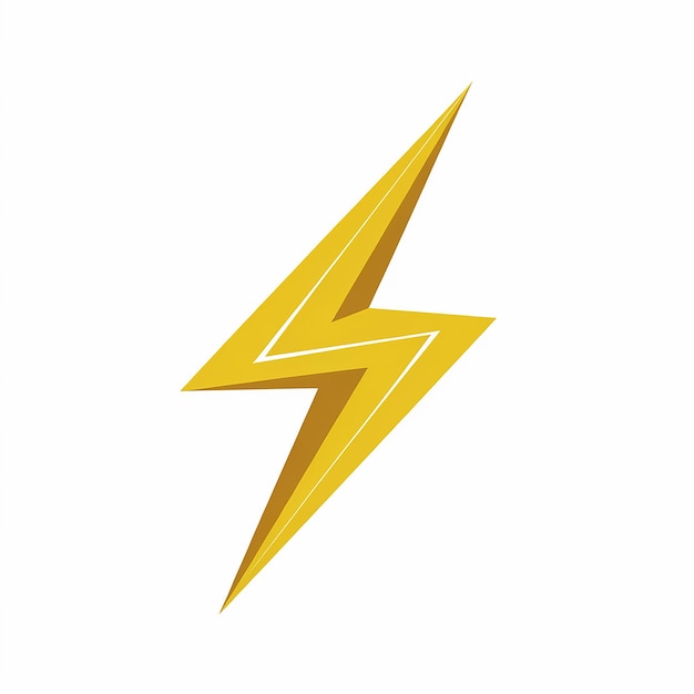 Golden Lightning Bolt Icon