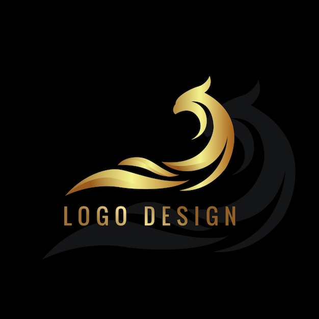 Golden Logo Design Template