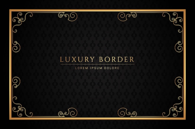 Golden Luxury Border Design