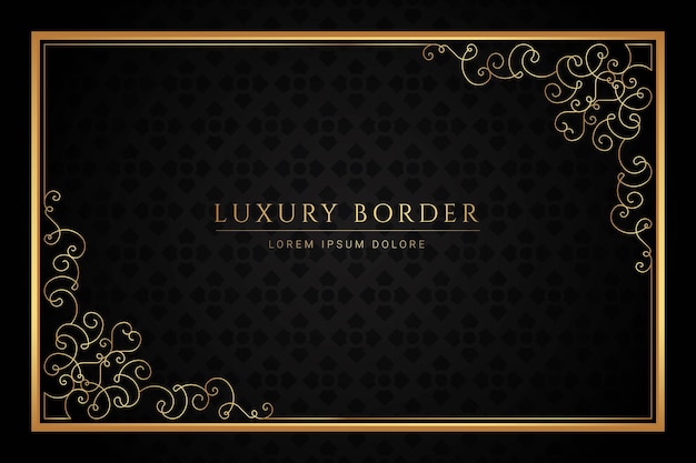 Golden Luxury Border Design