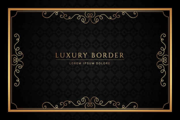 Golden Luxury Border Design