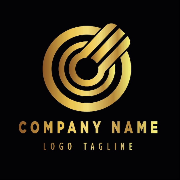 Golden luxury logo Free vector flat design luxury business logo gold icon