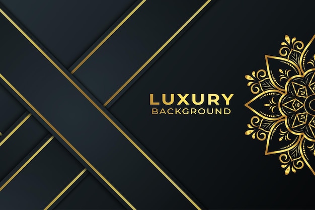 golden luxury mandala background