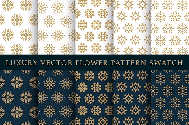 Golden luxury swatches pattern pack