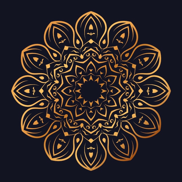 Golden mandala background