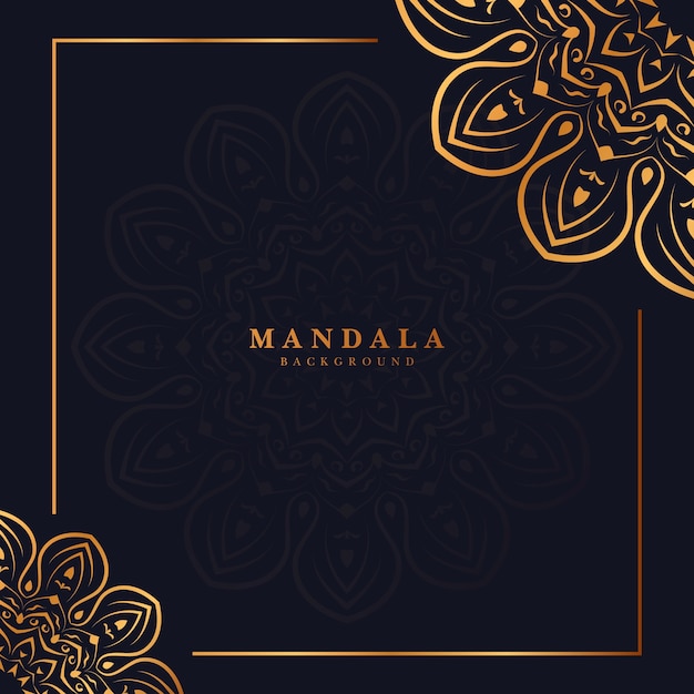 Golden mandala background