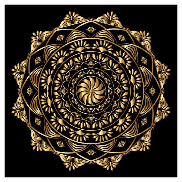 The Golden Mandala a radiant symbol of spiritual harmony and cosmic unity