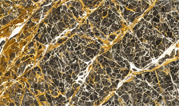 Golden marble texture with many contrasting texturesVector