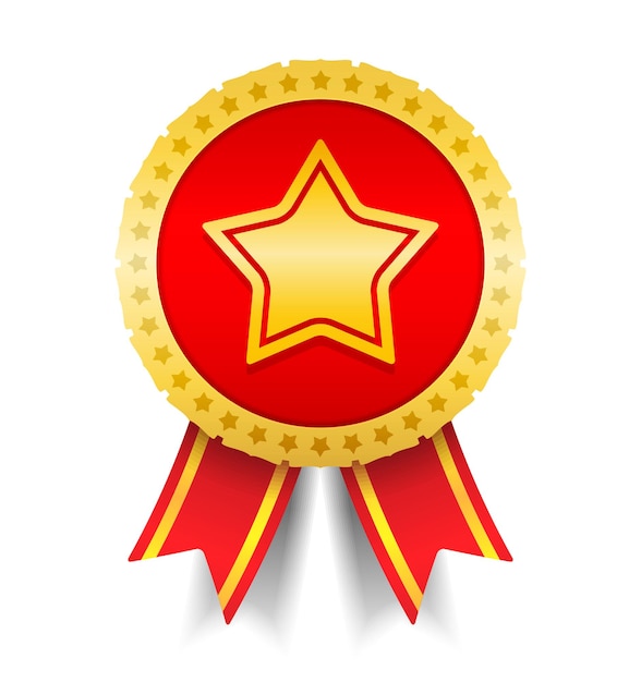 Golden Medal with Star