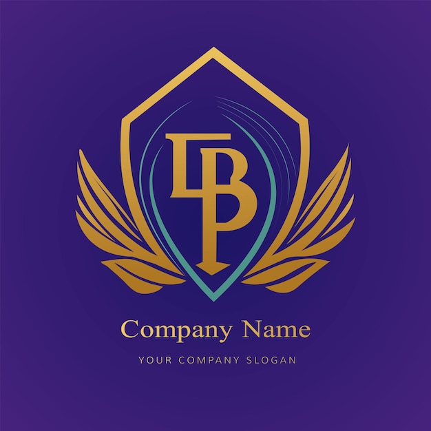 A golden new beautiful company logo vector design