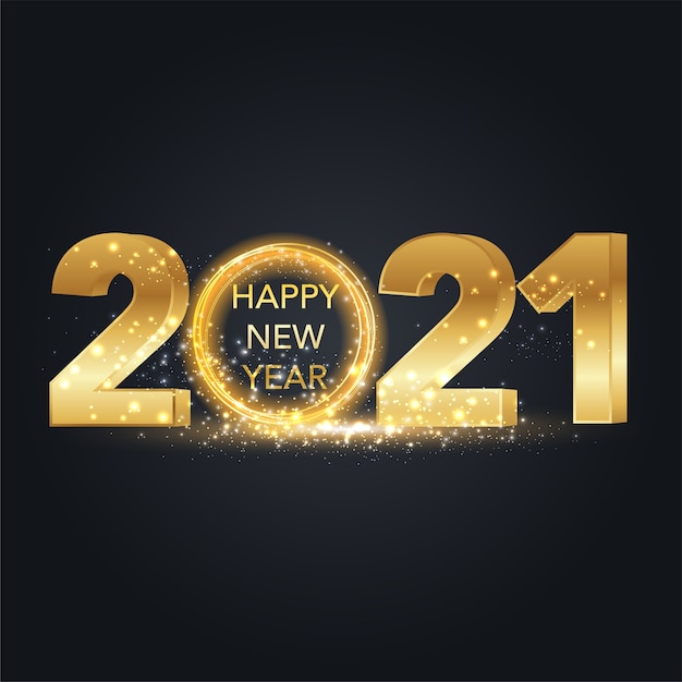 Golden new year 2021