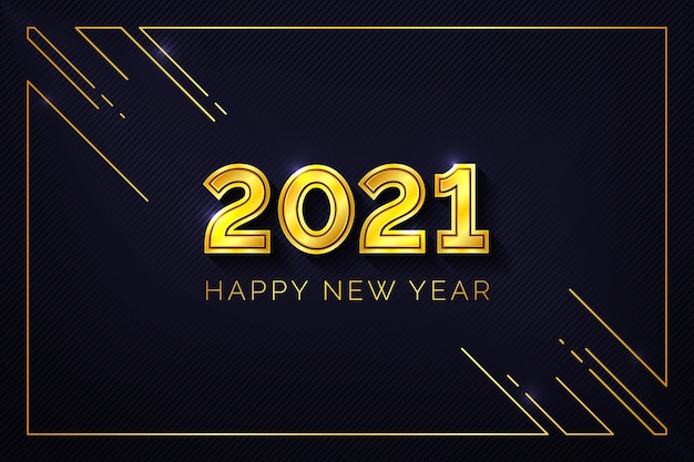 Golden new year 2021