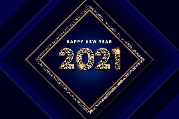 Golden new year wallpaper