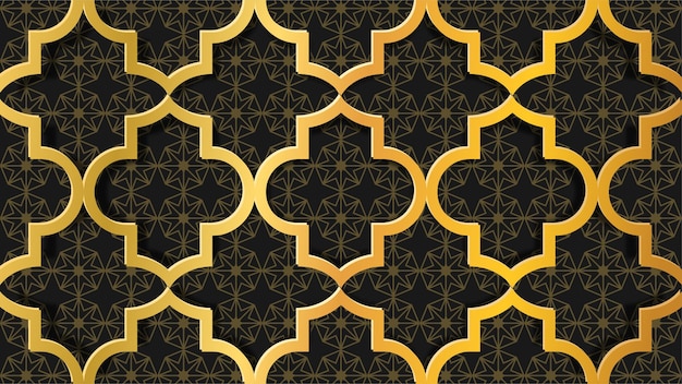 Golden ornament islamic background