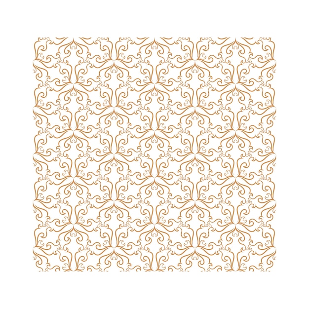 Golden ornamental seamless pattern for decor print wallpaper background