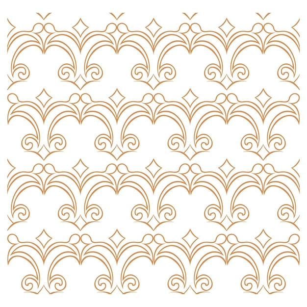 Golden ornamental seamless pattern for decor print wallpaper background