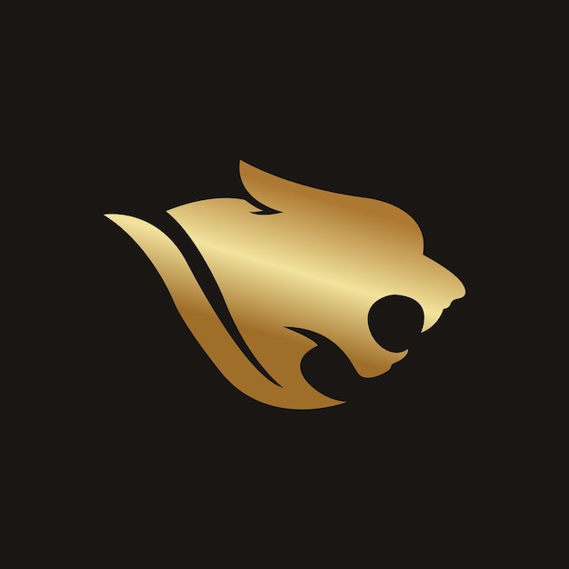 Golden Panther logo on a black background