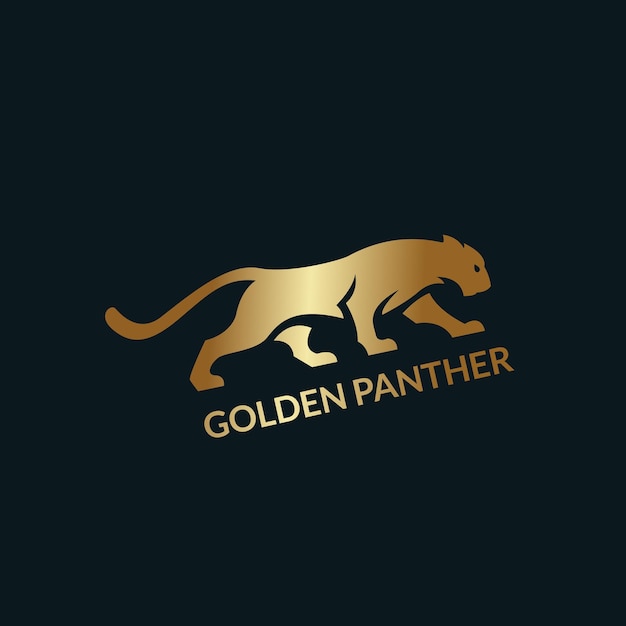 Golden panther logo