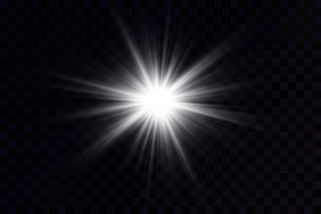 Golden particles of light. Golden light. Light flare.Stars isolated on transparent background.