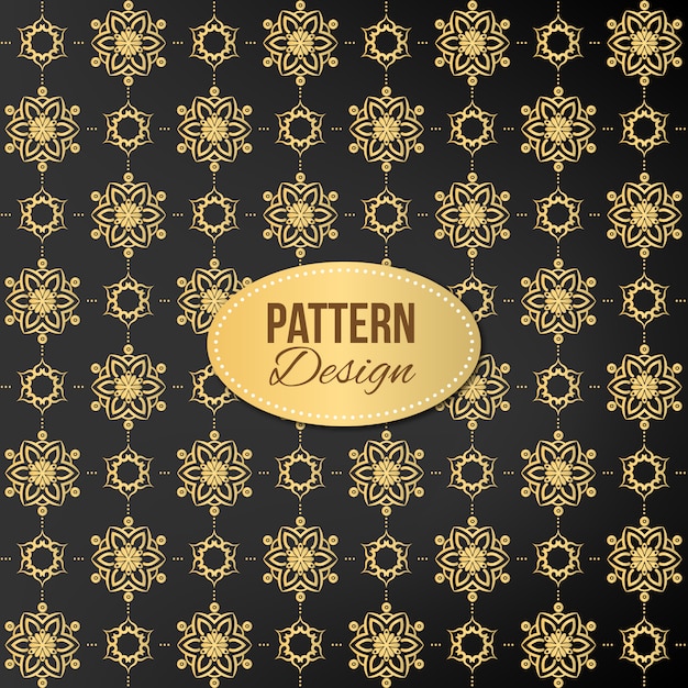 Golden pattern background