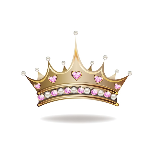 Golden princess crown