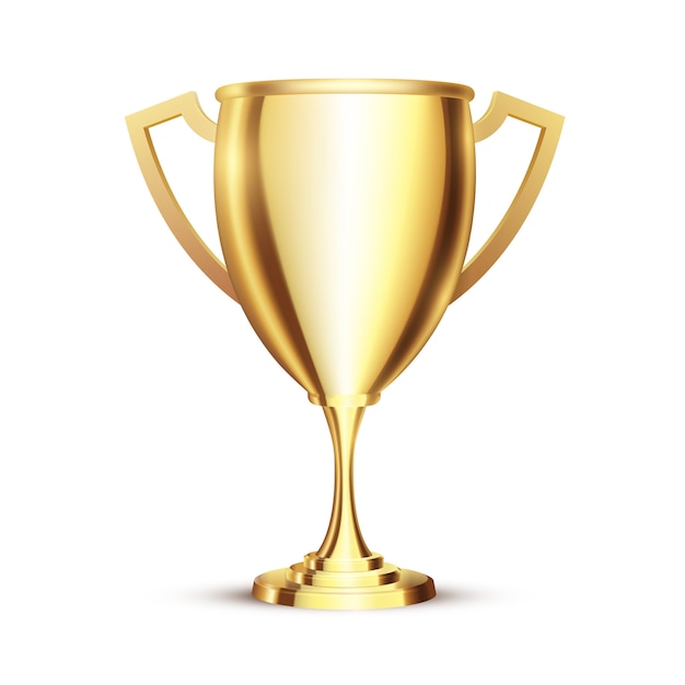  Golden Realistic 3d Winner Cup. 