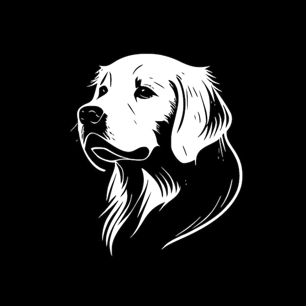 Vector golden retriever high quality vector logo vector illustration ideal for tshirt graphic