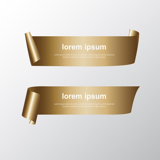 golden ribbon set