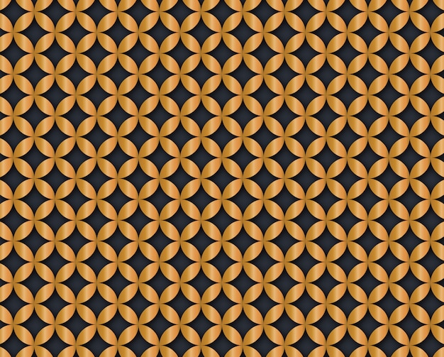 Golden seamless pattern