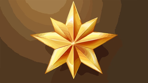 a golden star with a star on it