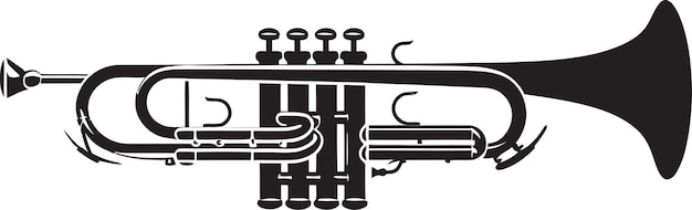 Golden Symphony Melodic Trumpet Icon Harmonic Pulse Iconic Trumpet Vector