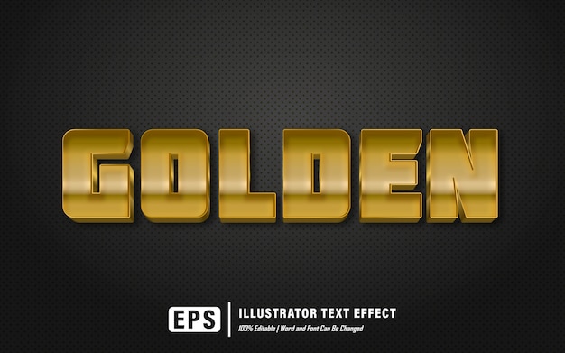 golden text effect - editable  