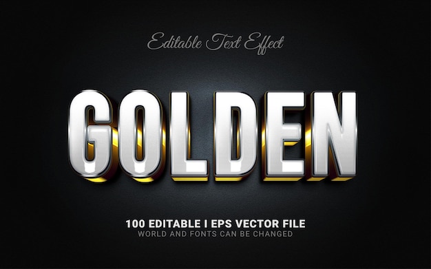 Golden text effect