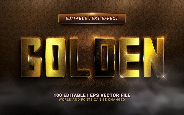 Golden text effect